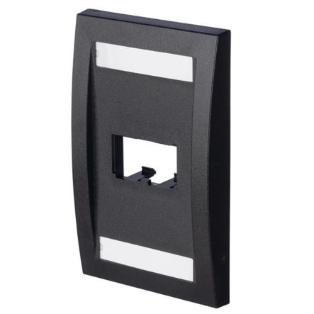 Panduit CFPE2BLY | Faceplate, 2 Port, Single Gang, Executive, Black