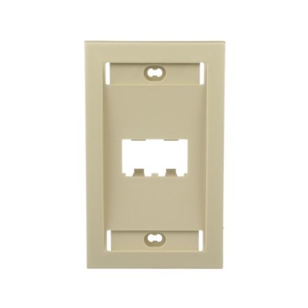 Panduit CFPE2EIY | Faceplate, 2 Port, Single Gang, Executive, Electric Ivory