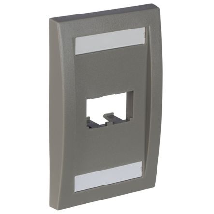 Panduit CFPE2IGY | Faceplate, 2 Port, Single Gang, Executive, International Gray