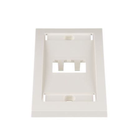 Panduit CFPE2IWY | Faceplate, 2 Port, Single Gang, Executive, Off White