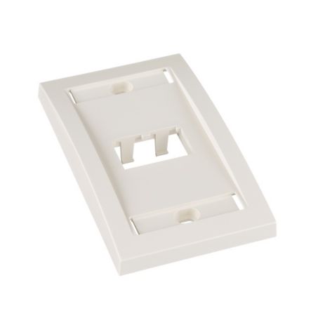 Panduit CFPE2IWY | Faceplate, 2 Port, Single Gang, Executive, Off White