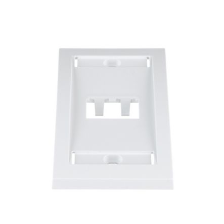 Panduit CFPE2WHY | Faceplate, 2 Port, Single Gang, Executive, White, RoHS Compliant