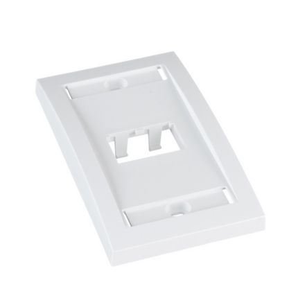 Panduit CFPE2WHY | Faceplate, 2 Port, Single Gang, Executive, White, RoHS Compliant