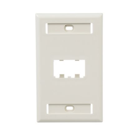 Panduit CFPL2IWY | Faceplate, 2 Port, Single Gang, Classic, Off White