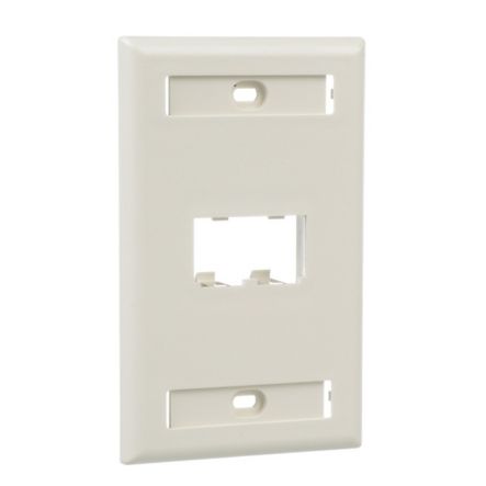 Panduit CFPL2IWY | Faceplate, 2 Port, Single Gang, Classic, Off White