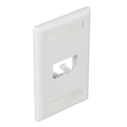 Panduit CFPL2WHY | Faceplate, 2 Port, Single Gang, Classic, Bulk Pack, White