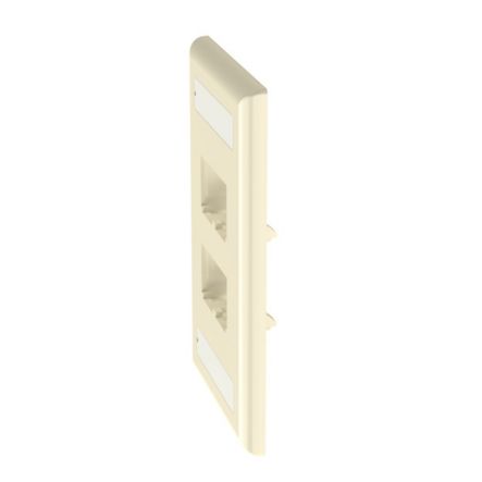 Panduit CFPL4EIY | Faceplate, 4 Port, Single Gang, Classic, Electric Ivory
