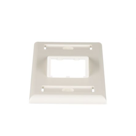 Panduit CFPSL2IWY | Faceplate, 2 Port, Classic, Sloped, Off White