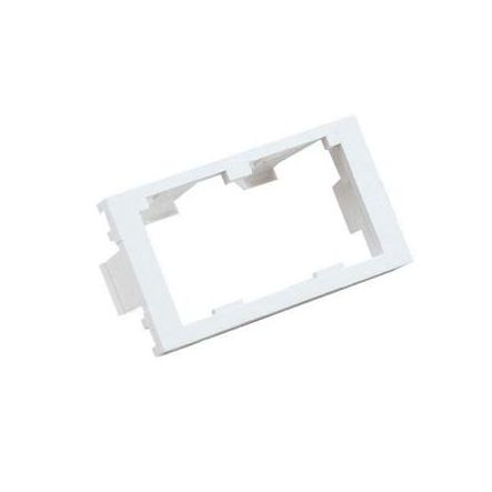 Panduit CHF2MIW-X | Mini-Com, Modular Insert, Flat, 1/3 size, 2 port, Off White