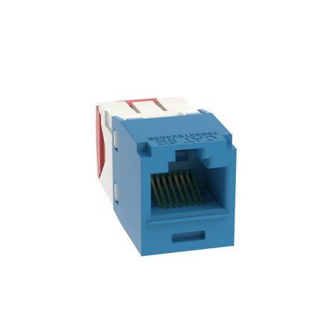 Panduit CJ5E88TGBU-24 | Mini-Com Utp Rj45 Cat 5E Tg Jack Module, Blue, 24 Pack