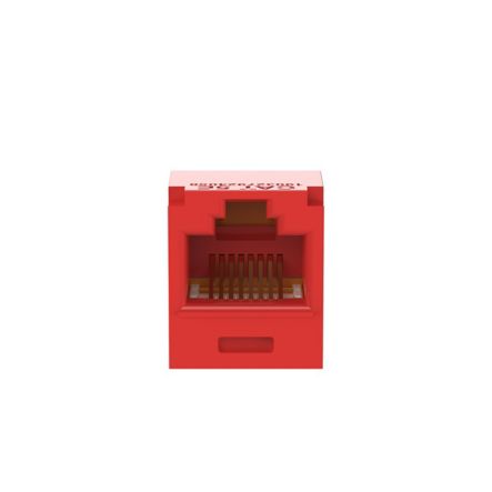 Panduit CJ5E88TGRD-24 | Mini-Com Utp Rj45 Cat 5E Tg Jack Module, Red, 24 Pack