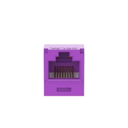 Panduit CJ5E88TGVL-24 | Mini-Com UTP RJ45 Cat 5e TG Jack Module, Violet, 24 Pack