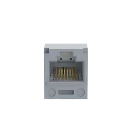 Panduit CJ5E88TIG | Mini-Com Module, Category 5e, UTP, 8-Position 8-Wire, Universal Wiring, Intl Gray, T Style
