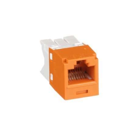 Panduit CJ688TGOR-24 | Mini-Com UTP RJ45 Cat 6 TG Jack Module, Orange
