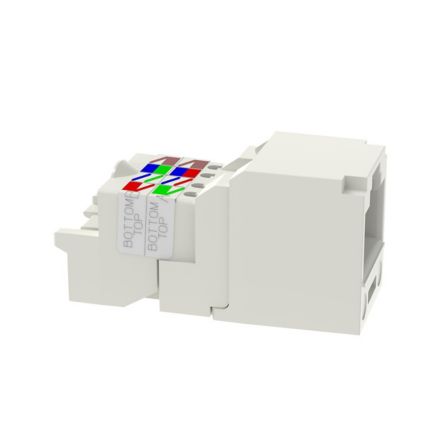 Panduit CJ688TPIW | Mini-Com Module, Category 6, UTP, 8-Position 8-Wire, Universal Wiring, Off White, TP Style