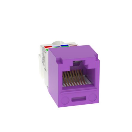 Panduit CJ688TPVL | Mini-Com Module, Category 6, UTP, 8-Position 8-Wire, Universal Wiring, Violet, TP Style