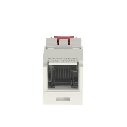 Panduit CJH5E88TGIW | Mini-Com RJ45 Cat 5e Shuttered TG Jack Module, IW