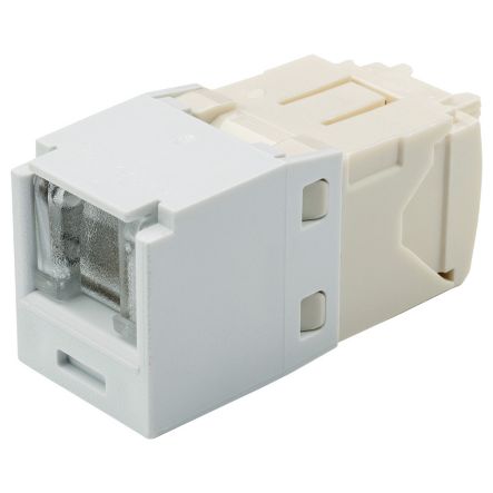 Panduit CJH688TGWH | Mini-Com UTP RJ45 Cat 6 Shuttered TG Jack Module, White