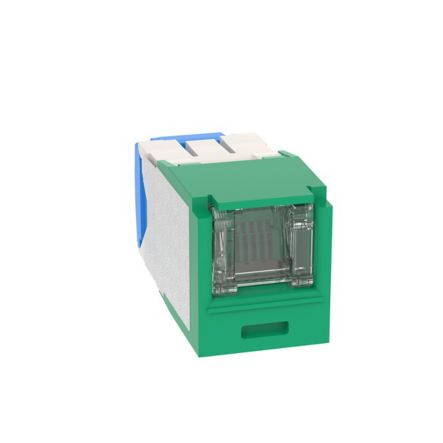 Panduit CJH6X88TGGR | Mini-Com RJ45 Cat 6A TG Shuttered Jack Module, GR