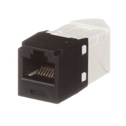 Panduit CJLR688TGBL | Mini-Com UTP RJ45 Cat 6 Left/Right TG Jack Module, Black