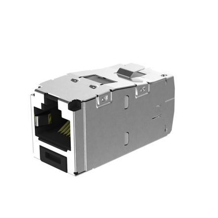 Panduit CJS6X88TGY-24 | Shielded Rj45 Cat 6A Tg Jack Module, Black