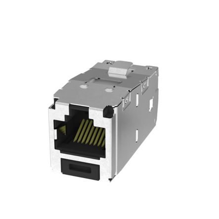 Panduit CJS6X88TGY-24 | Shielded Rj45 Cat 6A Tg Jack Module, Black