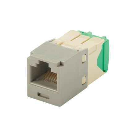 Panduit CJT688TGIG | Mini-Com UTP RJ45 Cat 6 28/30 AWG TG Jack Module, Int'l Gray