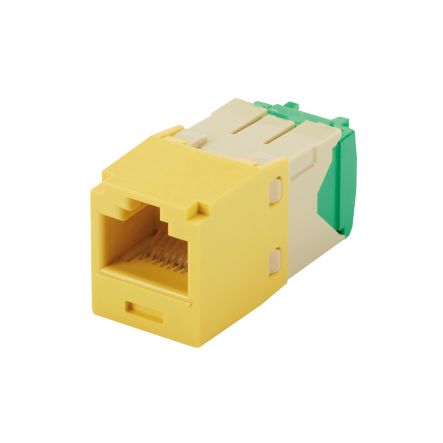 Panduit CJT688TGYL | Mini-Com Utp Rj45 Cat 6 28/30 Awg Tg Jack Module, Yellow