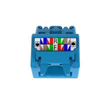 Panduit CJUDCAPBU-X | 45° Angled Wire Cap for Cat 6A UTP TG Jack