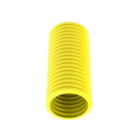 Panduit CLT100F-C4 | Corr. Loom Tubing Split, 0.917" (23.29mm) x 100', Yellow, PK1