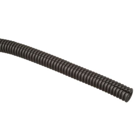 Panduit CLT35F-C20 Corrugated Loom Tubing Slit, Polyethylene, 0.35"; (8.9mm) X 100’; (30.5m), Black