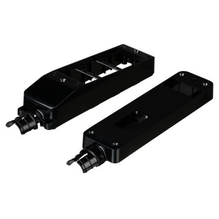 Panduit CM6PBL | Mini-Com, Sloped, MuTOA, up to 6 ports, Black