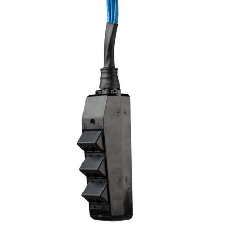 Panduit CM6PBL | Mini-Com, Sloped, MuTOA, up to 6 ports, Black