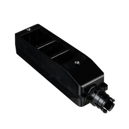 Panduit CM6PBL | Mini-Com, Sloped, MuTOA, up to 6 ports, Black