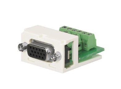 Panduit CMD15HDWHY | Pan-Net D-Subminiature Module, 15 Pin, White