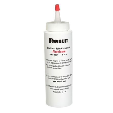 Panduit CMP-100-1 | Joint Compound, For Pad-to-Pad or Thread-to-Thread Aluminum Connections, 8 Oz