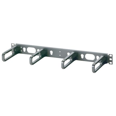Panduit CMPHHF1 Horizontal D-rings Installed on Panel, 1.7";H x 19.0";W x 5.7";D (44mm x 483mm x 144mm), Front Only 1 RU
