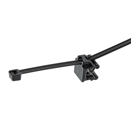 Panduit CMSA24-2S-D300 | Pan-Ty CMSA24-2S-D300 EdgeClip/Tie(side), Black, High Heat/UV PA6.6, .118-.236"