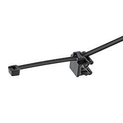 Panduit CMSA24-2S-D300 | Pan-Ty CMSA24-2S-D300 EdgeClip/Tie(side), Black, High Heat/UV PA6.6, .118-.236"