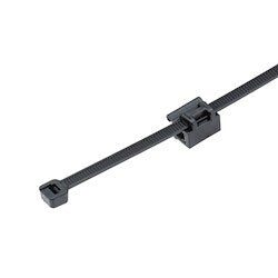 Panduit CMSB12-2S-D300 | Pan-Ty CMSB12-2S-D300 EdgeClip/Tie(side), Black, High Heat/UV PA6.6, .028-.118"