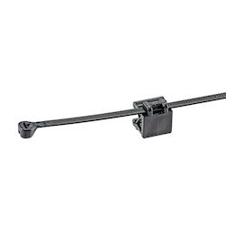 Panduit CMSB24-B2S-D300 | Dome-Top CMSB24-B2S-D300 EdgeClip/BTie(side), Blk, Hi-Heat/UV PA6.6, .118-.236"