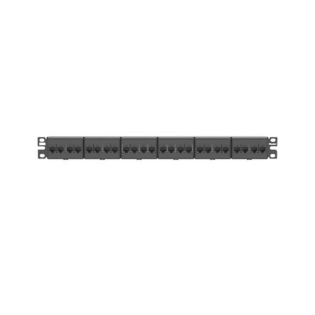 Panduit CP246X88BL | Cat 6A Coupler Patch Panel, 24 Ports, 1 Ru, Black