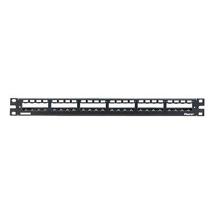 Panduit CP24WSBLY 24-Port all Metal Modular Patch Panel With strain relief bar, 1 RU