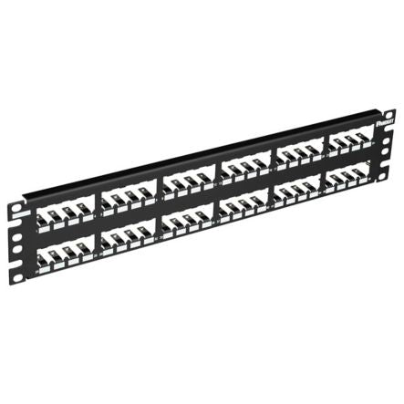 Panduit CP48BLY | Mini-Com Patch Panel, 48 Port, 2 RU, Black