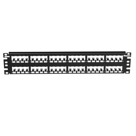 Panduit CP48BLY | Mini-Com Patch Panel, 48 Port, 2 RU, Black