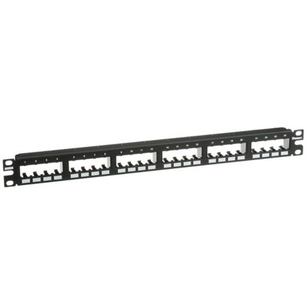 Panduit CPP24FMWBLY 24-Port Flush Mount Patch Panel Supplied With Rear Mounted Faceplates