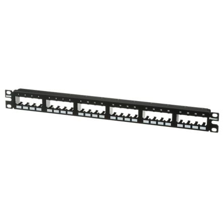Panduit CPP24FMWBLY 24-Port Flush Mount Patch Panel Supplied With Rear Mounted Faceplates