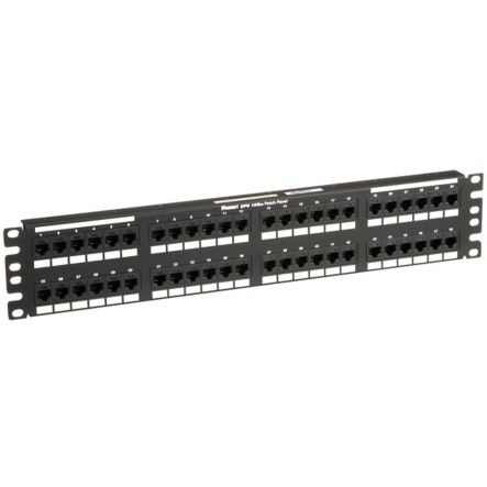 Panduit DP486X88TGY | Cat 6A Punchdown Patch Panel, 48 Ports, 2 Ru, Bl