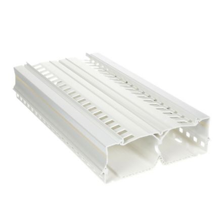 Panduit DRD22WH6 | PanelMax DRD22WH6 DIN Rail Duct, White, PVC, 2.12"x6.22", PK6