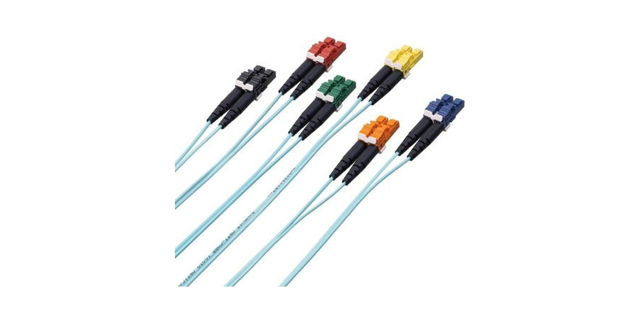 Panduit FXE10S-10SM2 | Keyed LC (S-Peach) to Keyed LC (S-Peach), 10GIG, Duplex, 2M